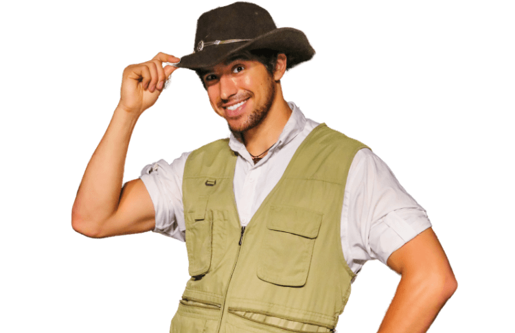 Worldcrafters team member - brown-haired man wearing brown hat