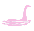 Pink dinosaur icon