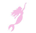 Pink mermaid icon